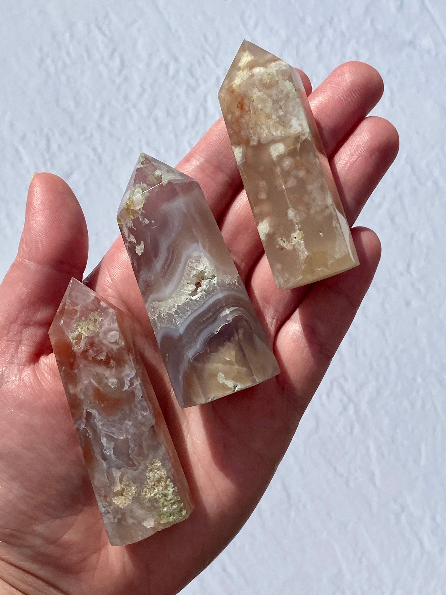 Flower Agate Towers | Small