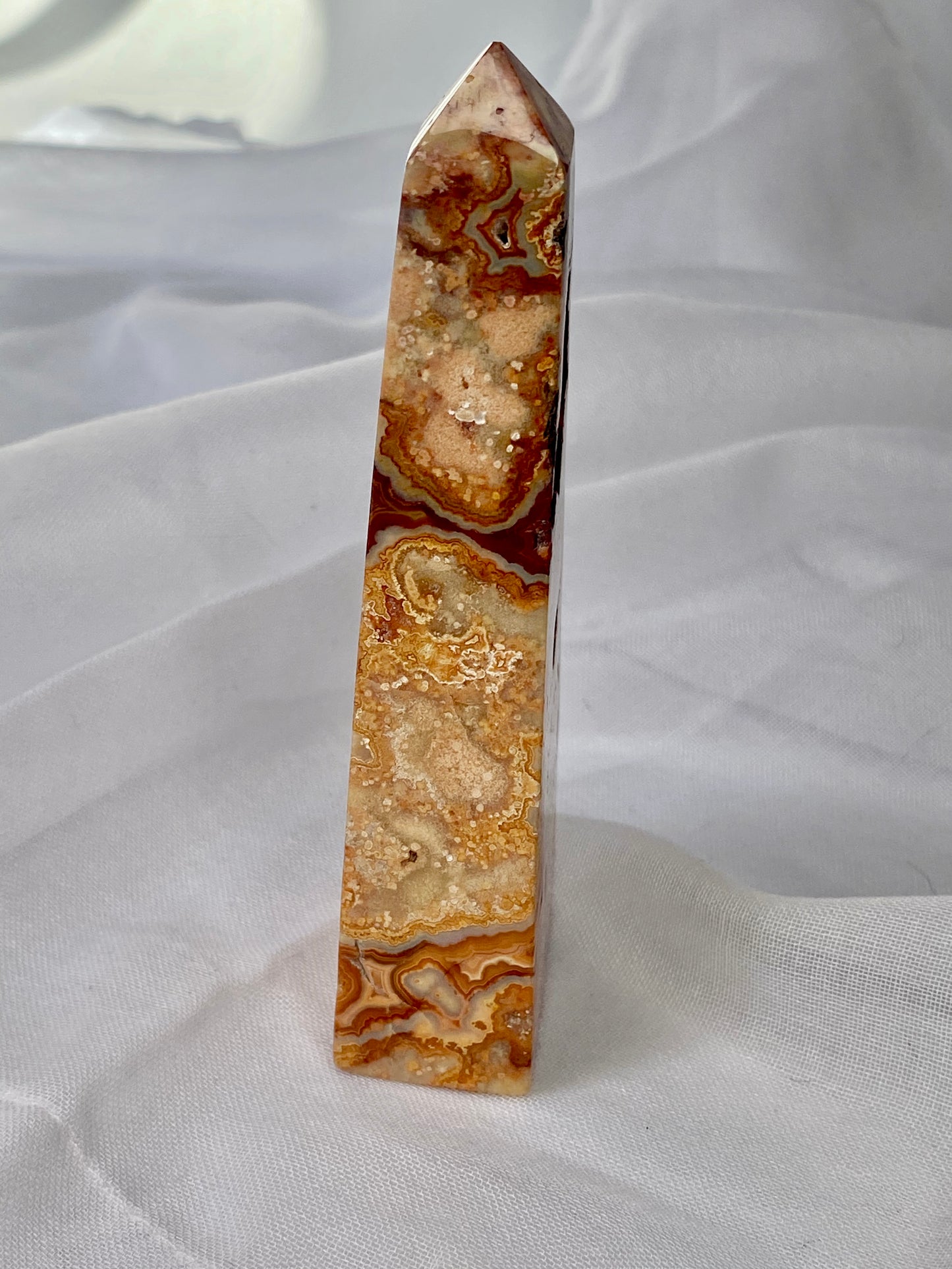 Crazy Lace Agate Tower - 003