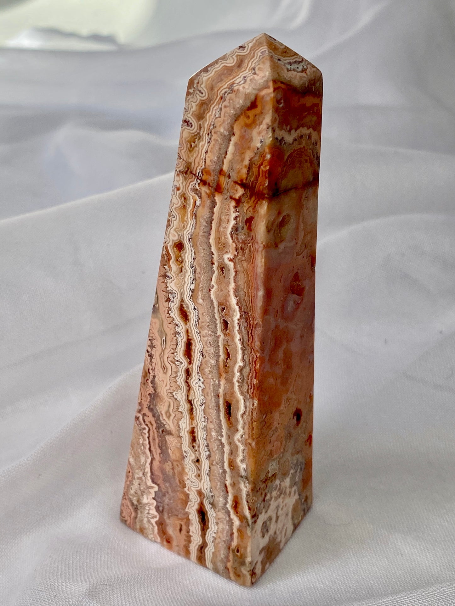 Crazy Lace Agate Tower - 001